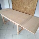 Table extensible en chêne massif rénové