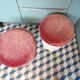 Paire de tabourets 1970 pied tulipe