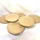 6 large vintage flat plates in beige stoneware Granit 1960s chic country