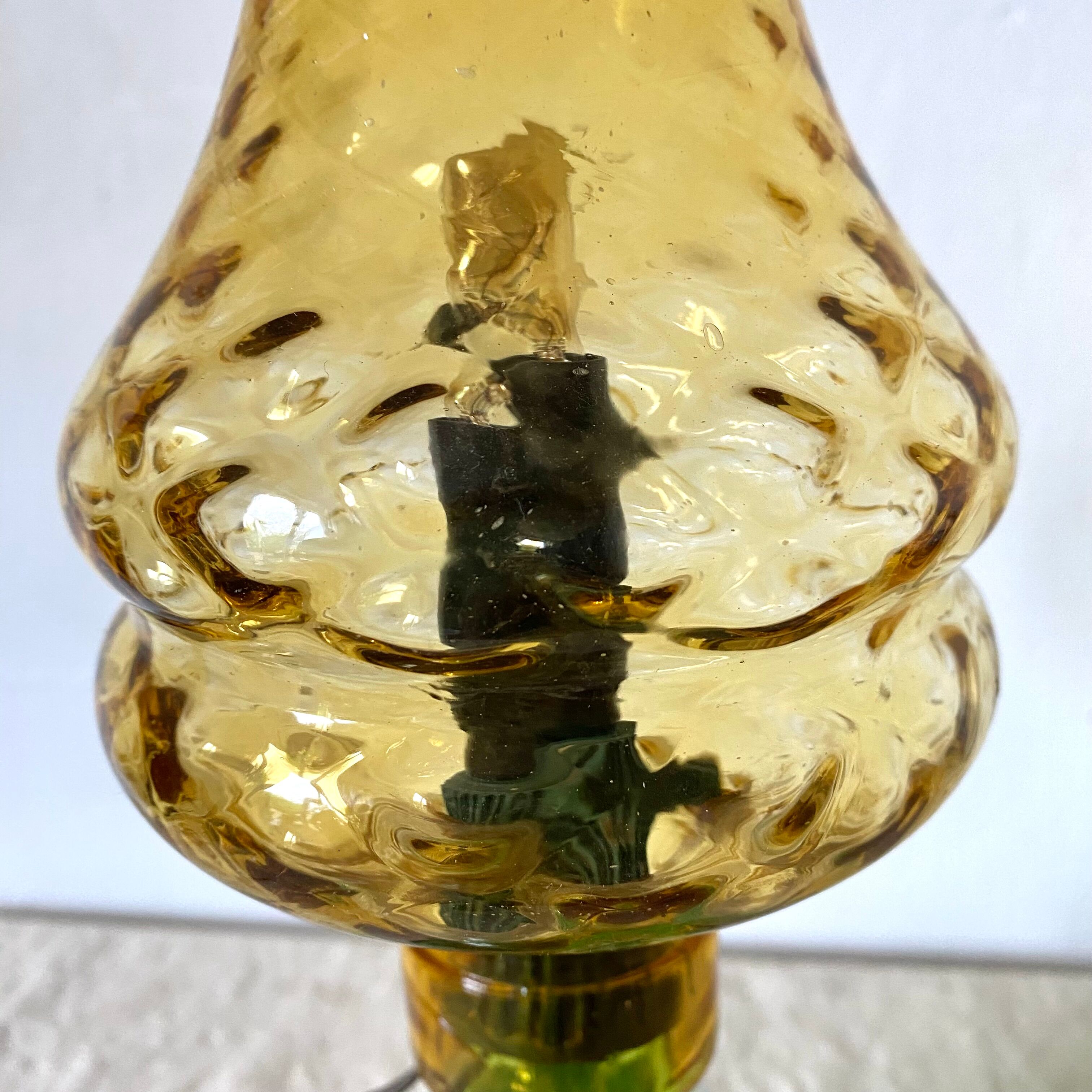 Lampe vintage en verre