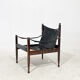 Erik Wørts for Niels Eilersen rosewood and leather lounge chair