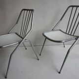Italian Aluminum Garden Chairs from Industrie Conti Cornuda, 1940s, Set of 2