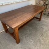 Farmhouse dining table in solid oak 1980