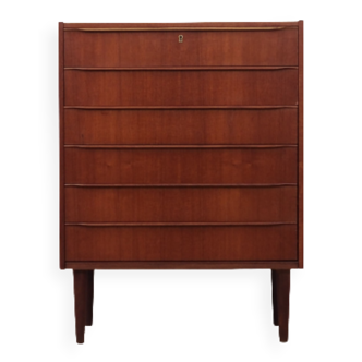 Teak chest of drawers, Danish design, 60's, production: Denmark