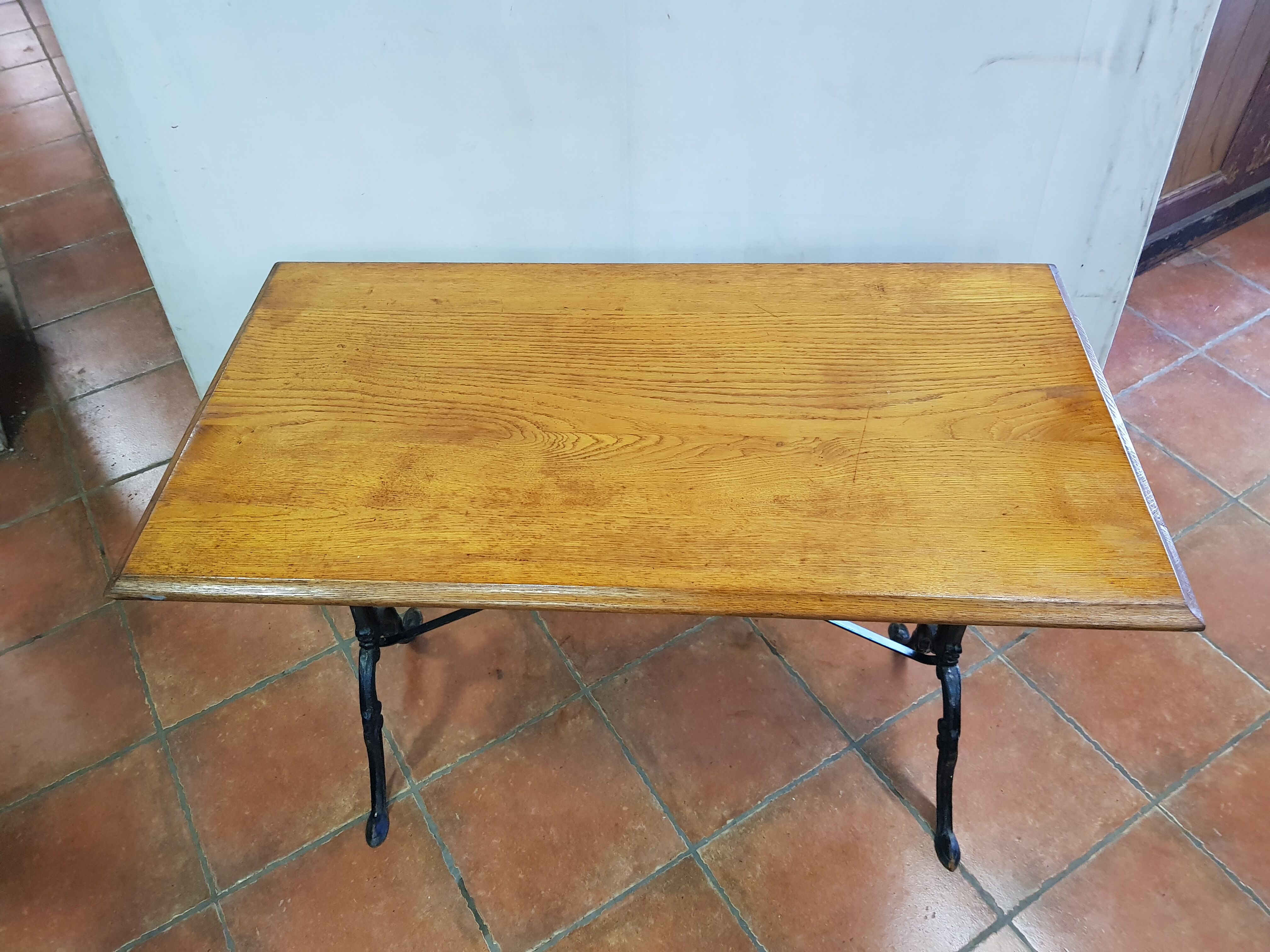 Oak tray bistro table