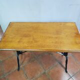 Oak tray bistro table