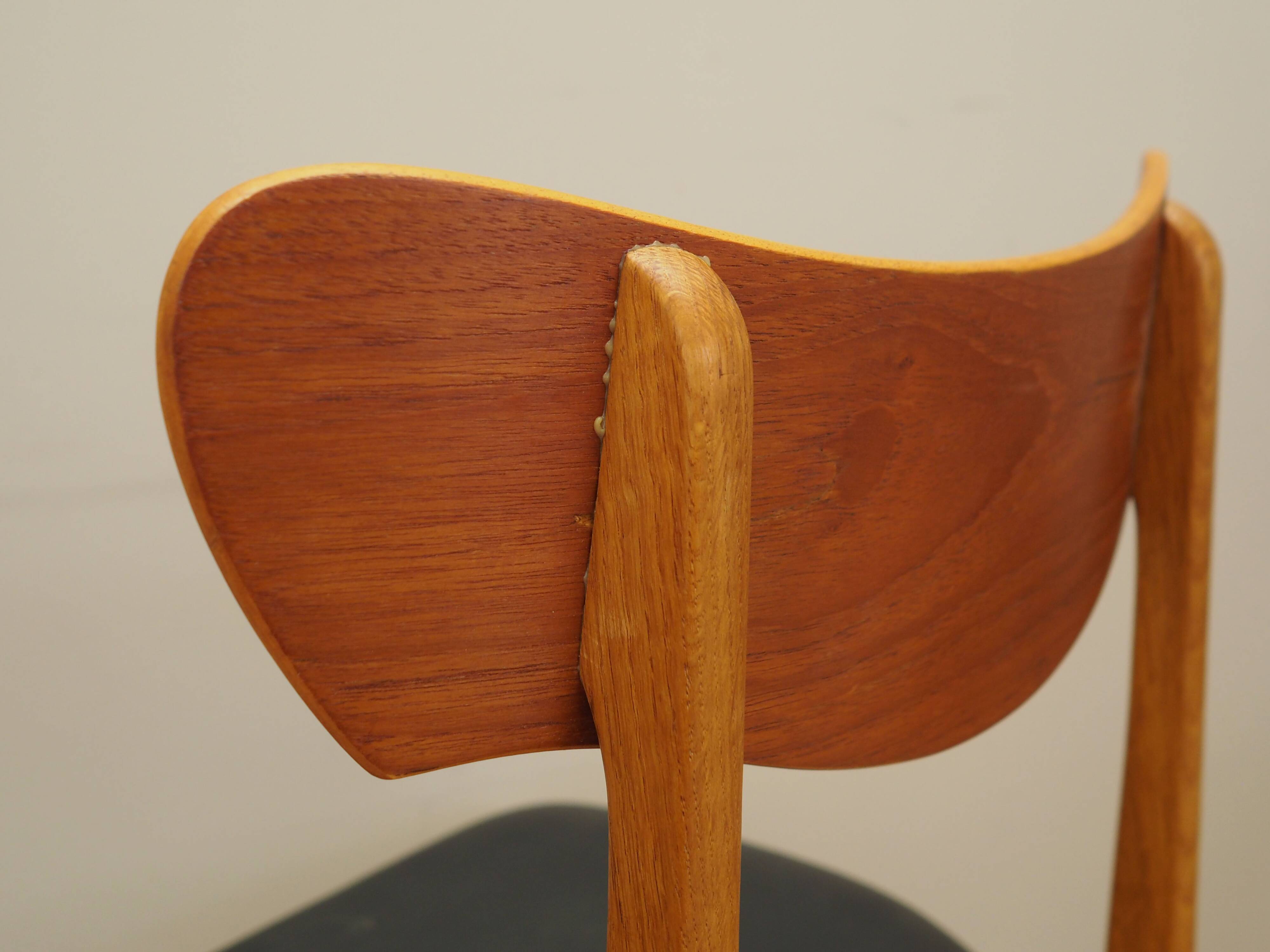 Set of four chairs, Danish design, 1970s, production: Denmark