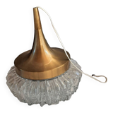 Brass and glass ceiling light