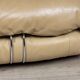 Italian 20thc beige "soriana" leather sofa by tobia scarpa for cassina