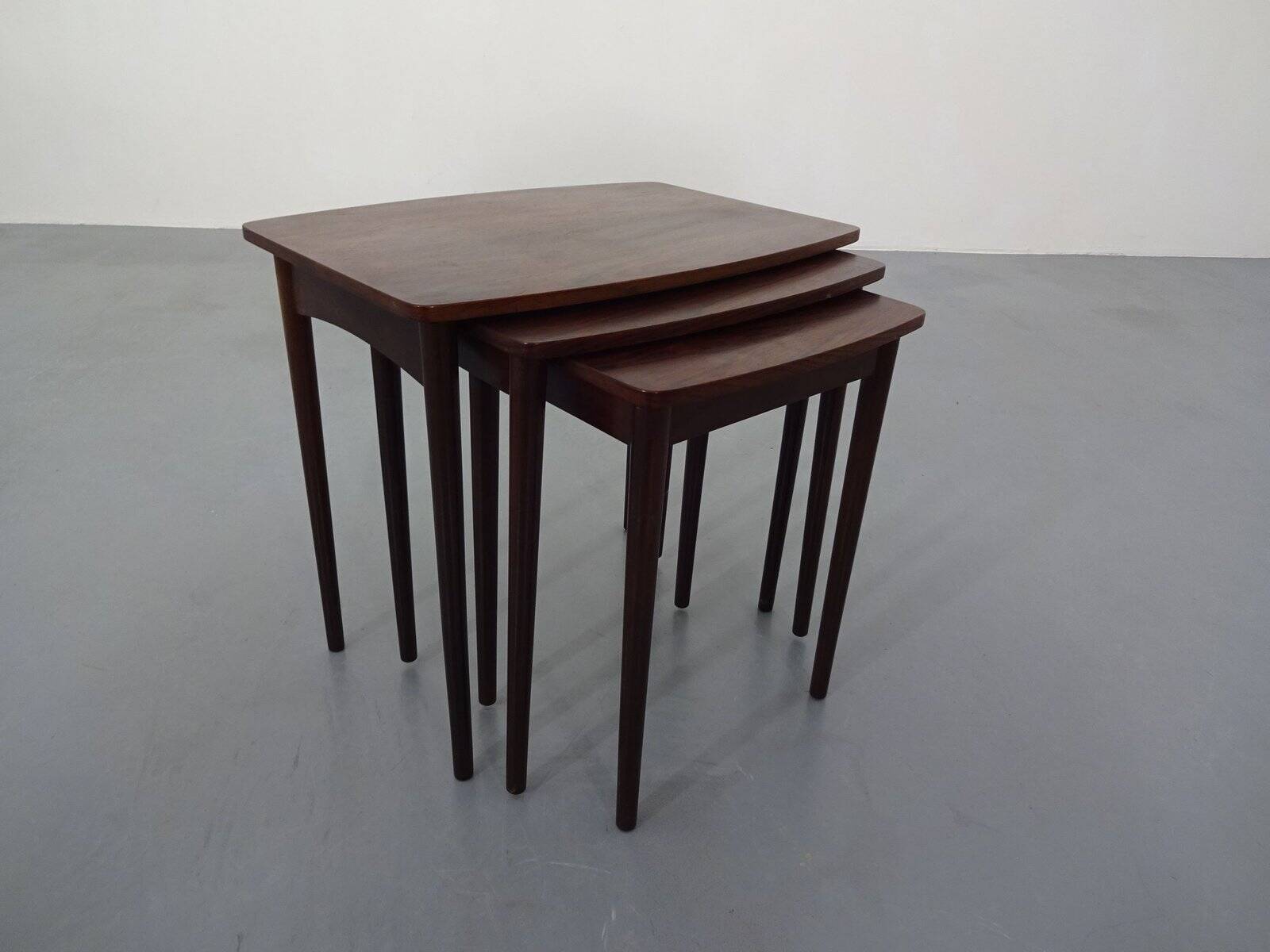 Danish Rosewood Nesting Tables, 1960s, Set of 3