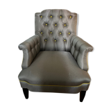 Fauteuils rivoli capitonnés lin stonewash