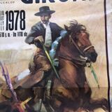 Corrida poster 1978 girona spain rejoneador bull toro bullring toreador picador banderillas