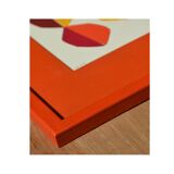 Framed abstract collage on paper signed eawy.