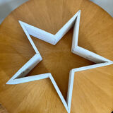 Old wooden star white patina