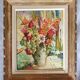 Old painting Summer bouquet signed Le Goff