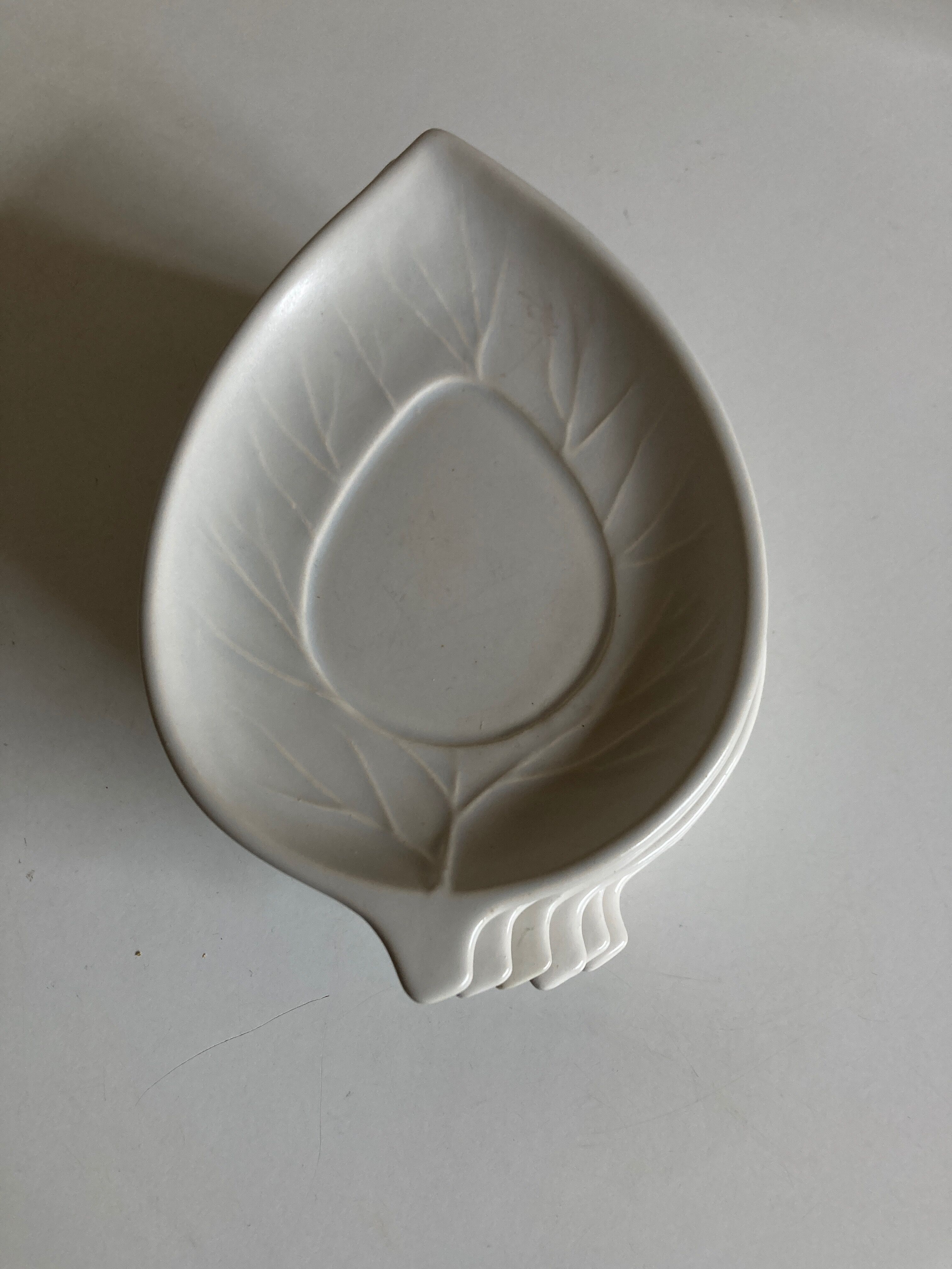 Set of 6 plates Ceramiche Bitossi sheets 1970 Italian work