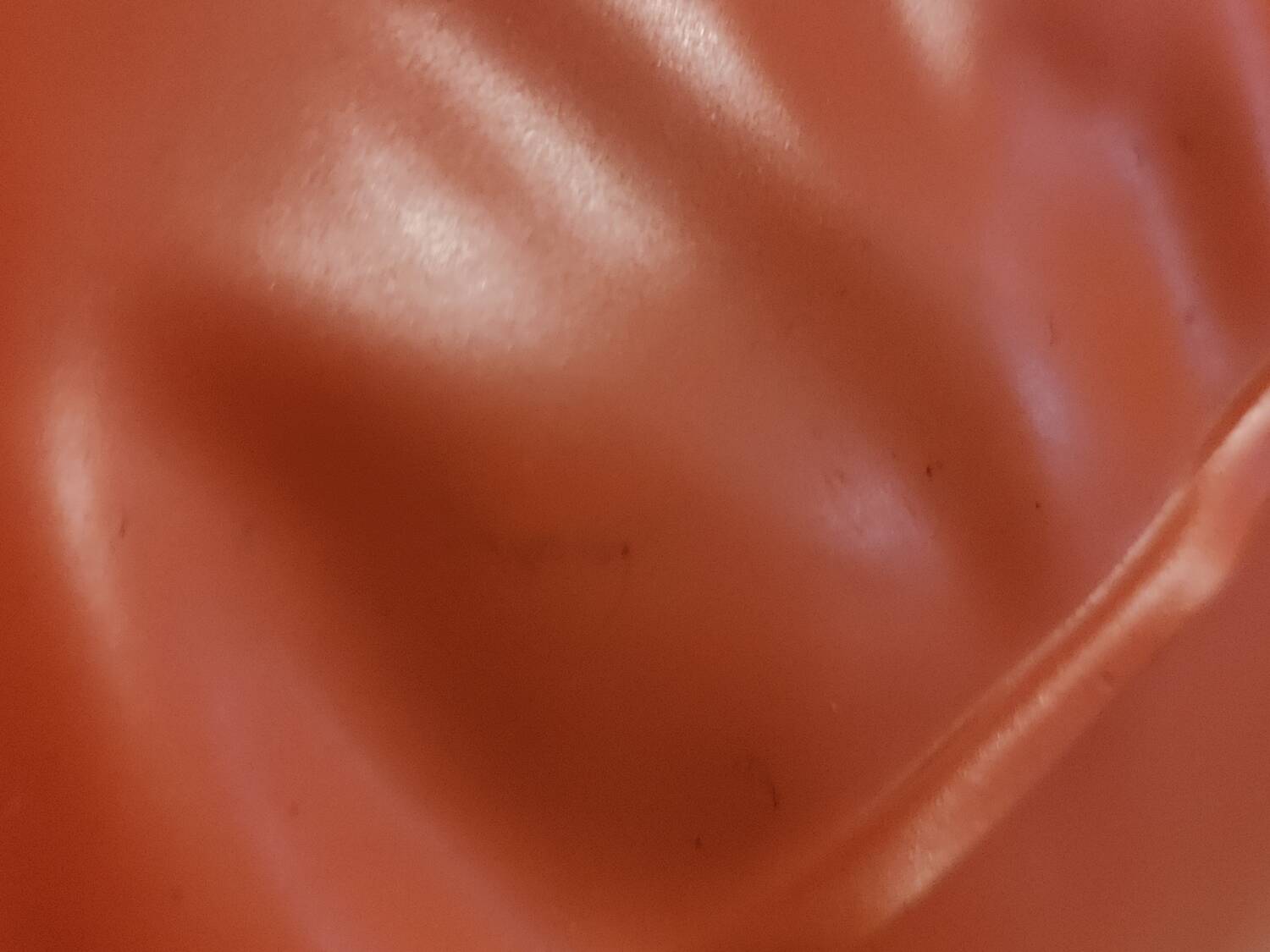 Vintage orange inflatable pouf 70