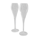Duo de flûtes cristal Luigi Bormioli