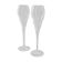 Duo de flûtes cristal Luigi Bormioli