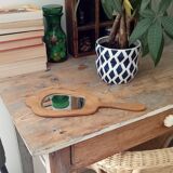 Antique beveled hand mirror