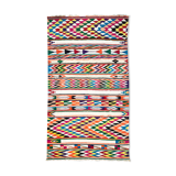 XXL Vintage Handmade Algerian Berber Ethnic Bohemian Antique Carpet - Area Rug 399x217