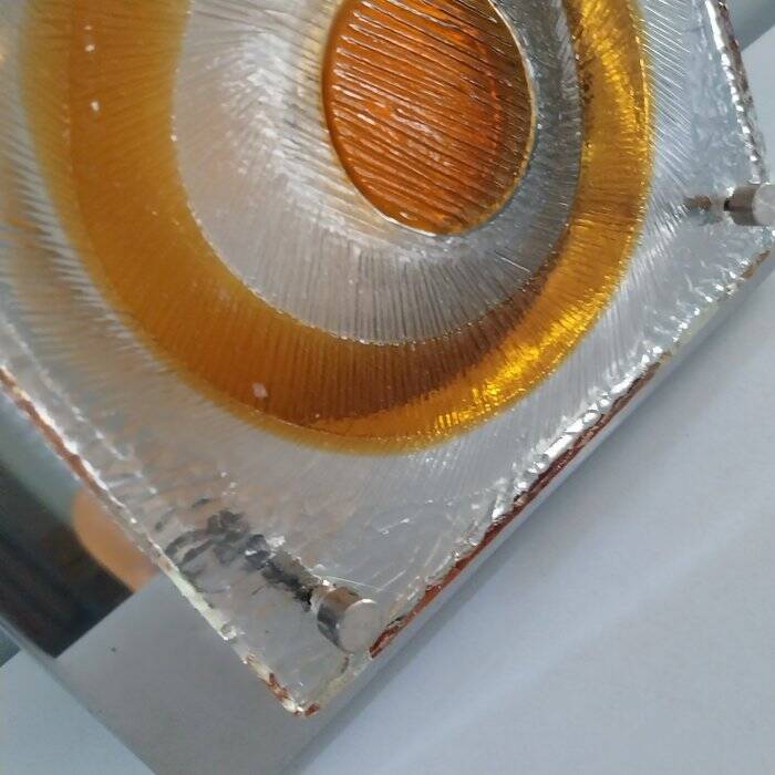 Pair of Italian Mazzega glass wall lights