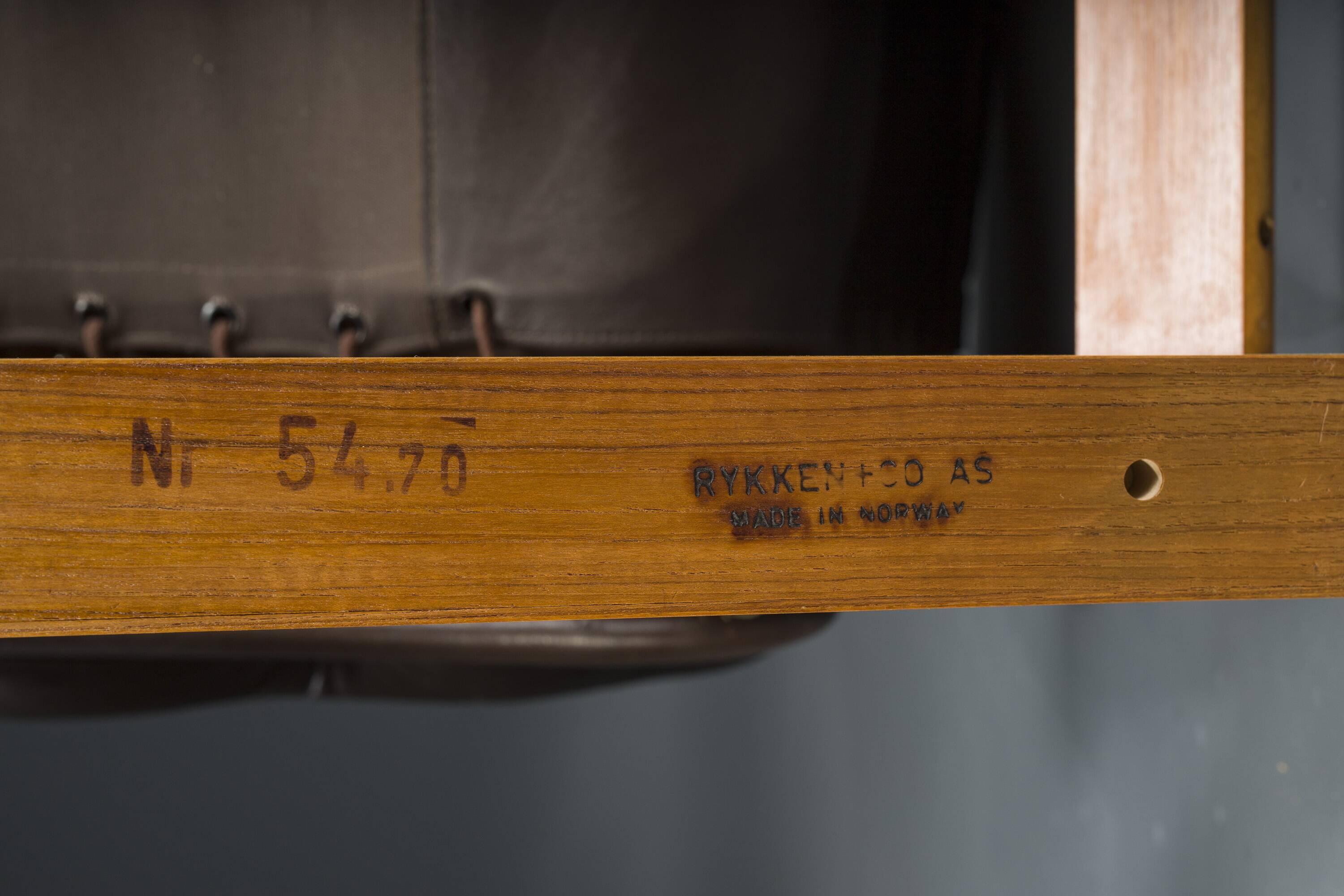 Brown Leather Armchairs by Elsa & Nordahl Solheim for Rybo Rykken & Co., 1970s, Set of 2