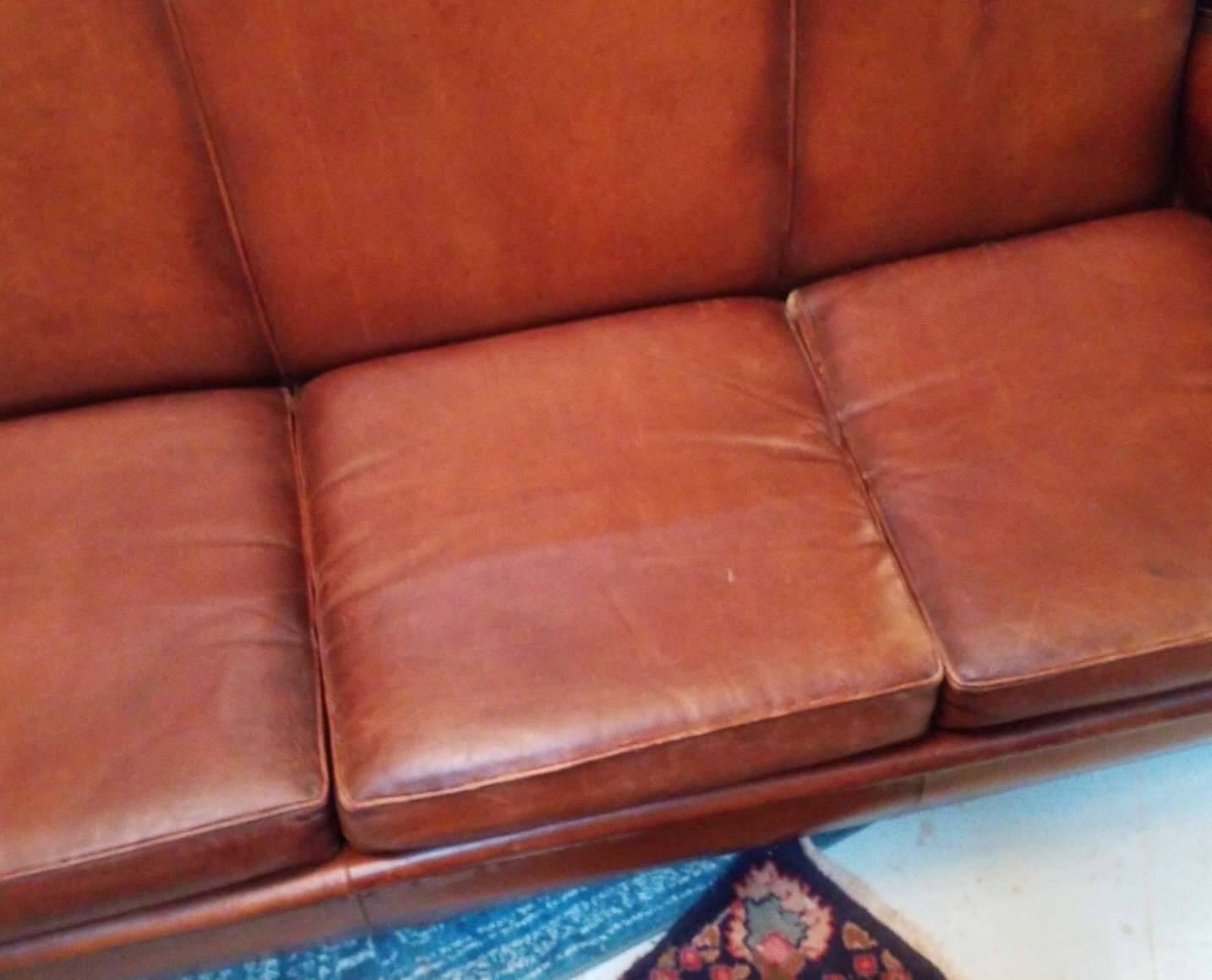 Leather club sofa