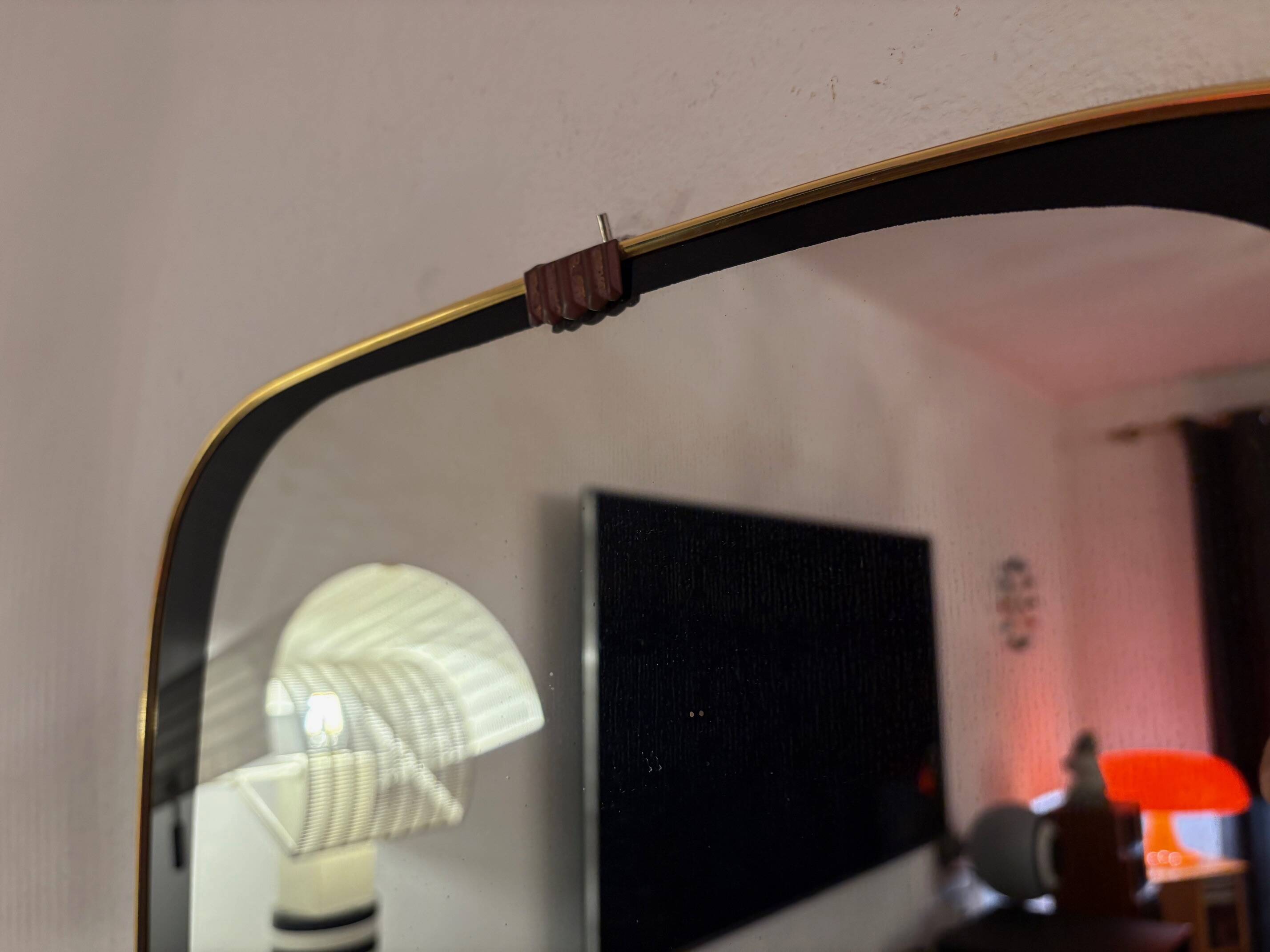 Large Rockabilly Mirror, 1960s