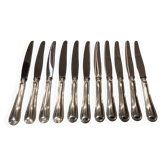 11 dessert knives with 800 silver handles, Swiss goldsmith Jezler net