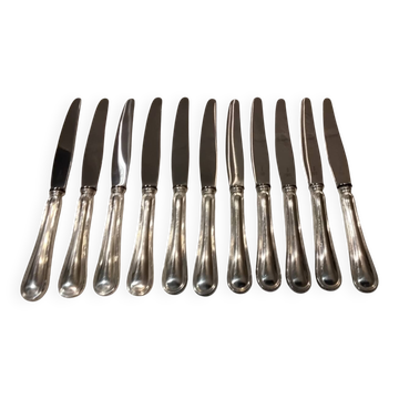 11 dessert knives with 800 silver handles, Swiss goldsmith Jezler net