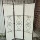 Wrought iron screen 3 vintage panels