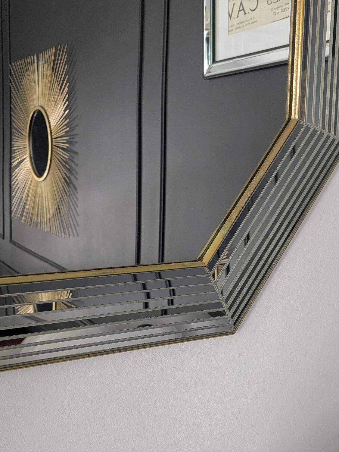 Vintage mirror by Jean Deknudt