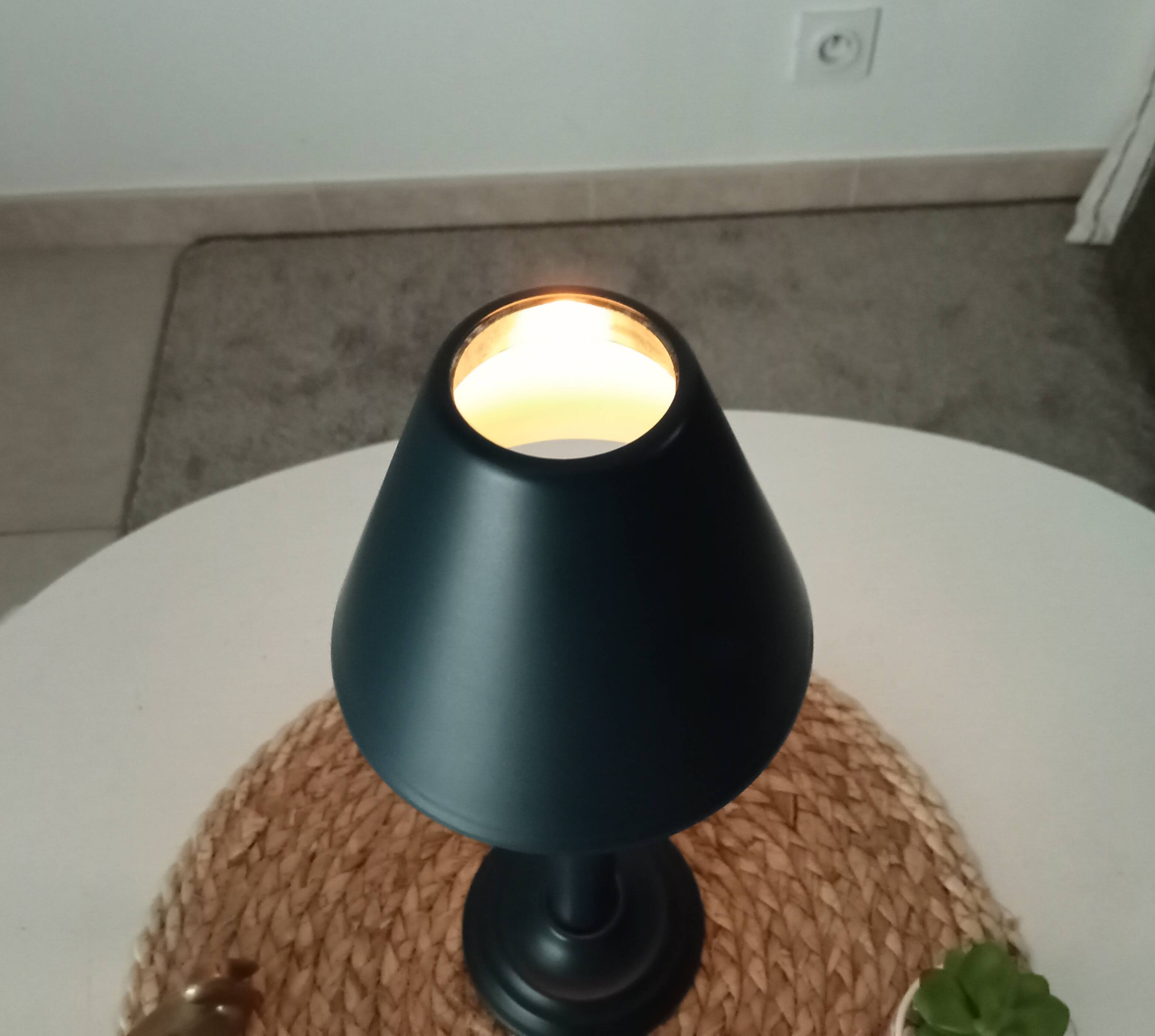 Vintage candle holder lamp from the 70s/80s
