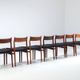 Arne Vodder model 418 dining chairs in rosewood Sibast Mobler Denmark 1960