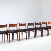 Arne Vodder model 418 dining chairs in rosewood Sibast Mobler Denmark 1960