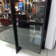 Vitrine laqué noir design Behr années 80