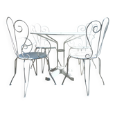 Wrought iron garden furniture