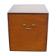 Large wooden box with brass handles