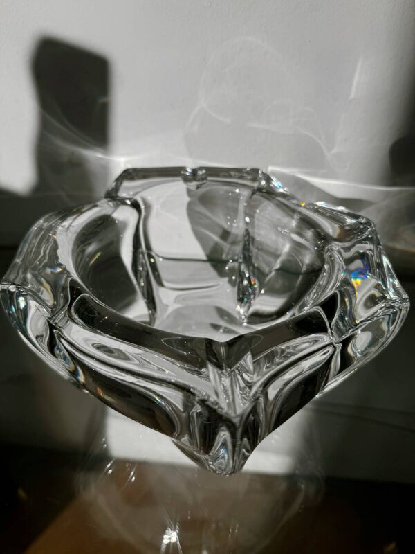 Grand cendrier cristal Daum ancien