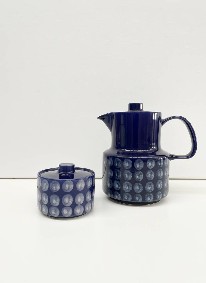 Melitta coffee service - copenhagen - cobalt blue - ceramic - 1970