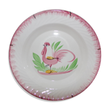 Hollow plate Digoin Sarreguemines pattern