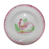 Hollow plate Digoin Sarreguemines pattern