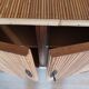 Buffet in rattan and vintage split bamboo