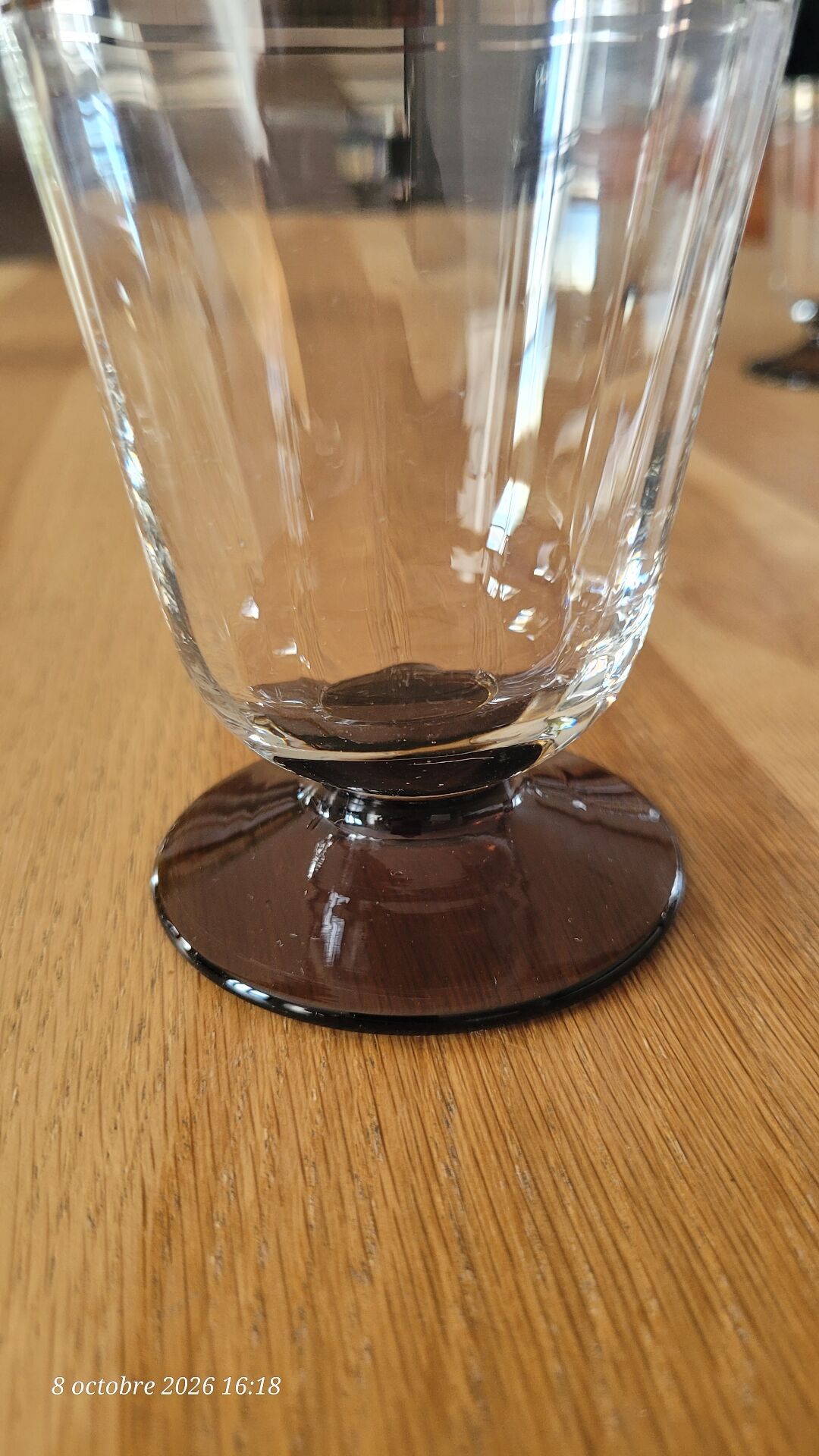 9 verres à eau vintage
