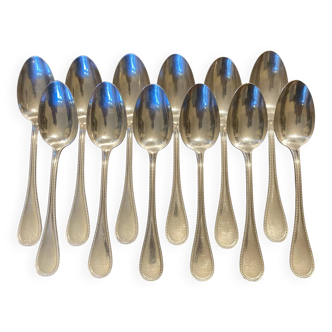 Christofle house model pearls 12 large table spoons