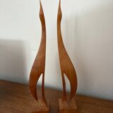 Mid Century Bird Bookends