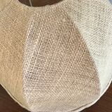 Pair of vintage jute lampshades