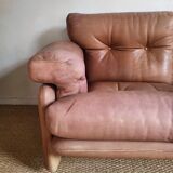 Coronado sofa by Tobia Scarpa in leather