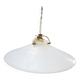 Ancienne suspension baladeuse en opaline blanche art déco 1930 ø 24.7 cm